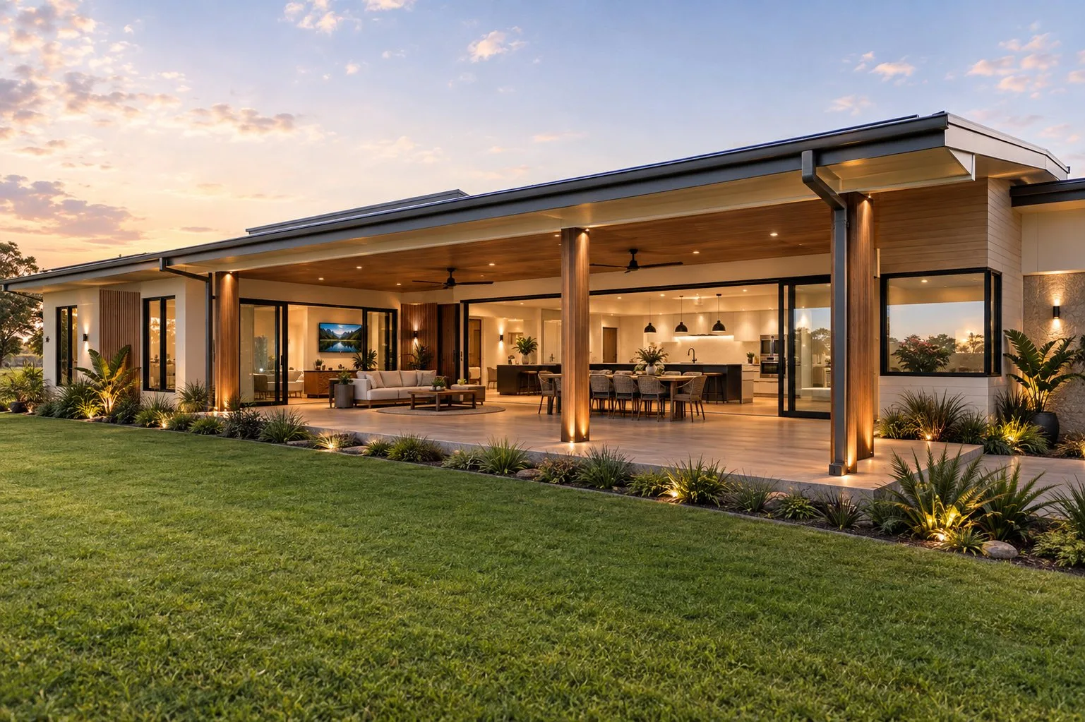 Open-plan alfresco living at Carlson Road