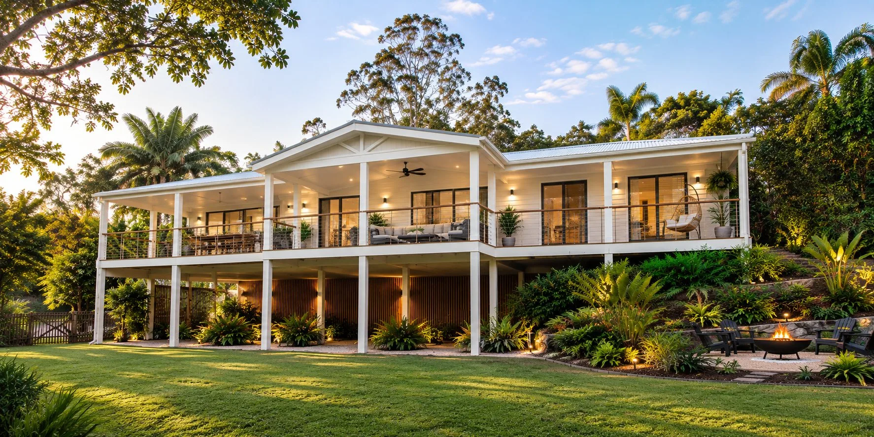 Rear verandah of a Sutton home at Eumundi